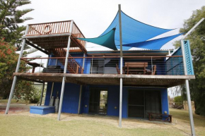 Sail House overlooking Lancelins main park
